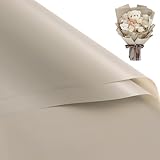 WRAPAHOLIC 20 Sheets Flower Wrapping Paper - 22.4 x 22.4 inch Pure Nude Color Water-Resistant Floral Bouquet Wrapping Paper, Florist Supplies Packaging for Wedding Birthday Gift DIY