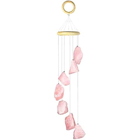 mookaitedecor Rose Quartz Crystal Wind Chime Cover