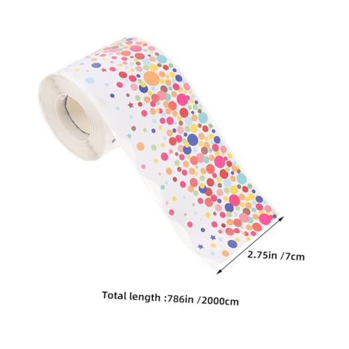 Bordure adhésive ondulée pour tableau d'affichage de classe 2 rouleaux 20m