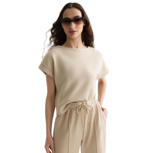Scotch & Soda Modal Sweatshirt Sudadera, Doeskin U257, L para Mujer