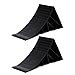 KIMISS Heavy Duty Black Wheel Chock High Stability Tire Blocks for Car Travel Trailers RV, 2PCS
