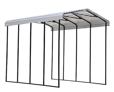Arrow Carports Galvanized Steel Carport, RV Metal Carport Kit, 14' x 20' x 14', Eggshell