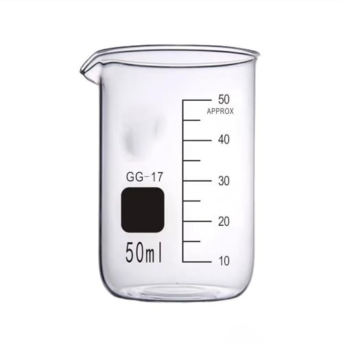 Bécher en verre borosilicate : lot de 11 béchers de mesure pour laboratoire de 5 à 1000ml