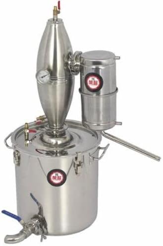 Alcohol Stainless Distiller Home Brew Kit Moonshine Still Wine Making Boiler 25L