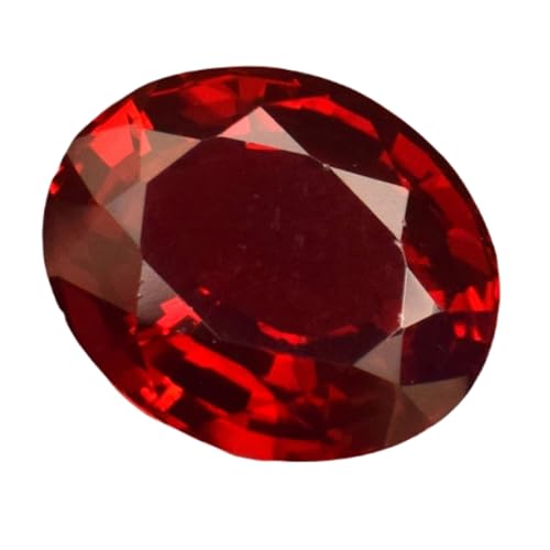 Grenat naturel ovale 11mm, pierre précieuse d'exception pour bague haut de gamme