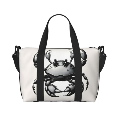 Bolso de mano versátil de cangrejo para viajes de negocios y fin de semana con asa cómoda