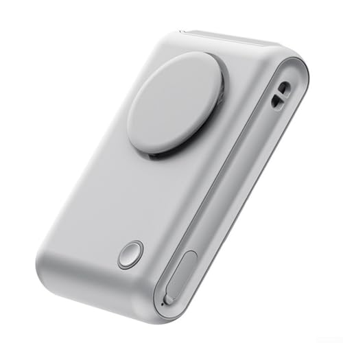 Ventilador portátil para exteriores con velocidades de viento ajustables y características de seguridad para mayor tranquilidad (gris)