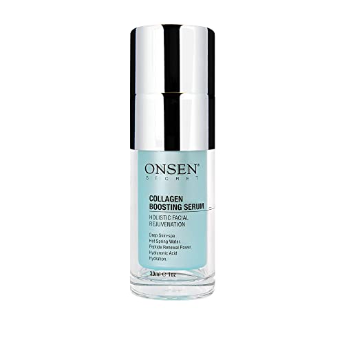 Onsen Secret - Collagen Boosting Serum 30ml - Daily Moisturizing Enhancer - Anti-Aging - Firming Action - Pure & Potent Ingredients - Made in USA