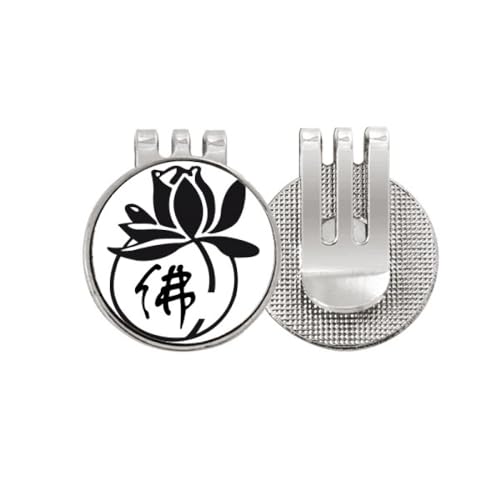 Figurine de balle de golf lotus avec clip magnétique en émail no/no Culture pour green