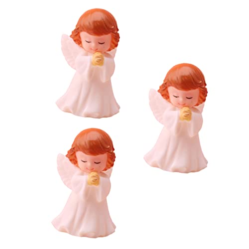 HOLIDYOYO 3piezas Adorno De Estatua De Ángel Orante Figura De Ángel Decoración para y