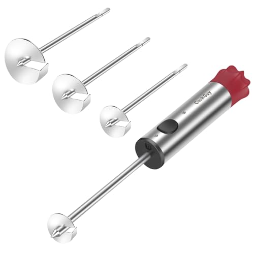 Cook Guy Vegetable Corer with Folding Fruit Knife - Multi-Purpose Sharp Blade Veggie Corer Drill for Zucchini, Potatoes, Carrots - Ergonomic Anti-Slip Handle, 4 Sizes for Coring and Hollowing