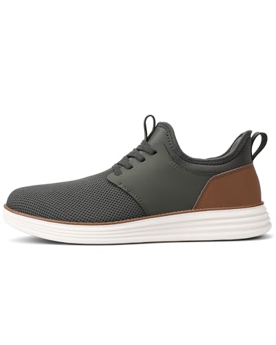 Image of VILOCY Mens Slip On Casual Dress Shoes Hands Free Fashion Sneakers Mesh Tennis Walking Work Shoes Comfortable Breathable Lightweight Non Slip