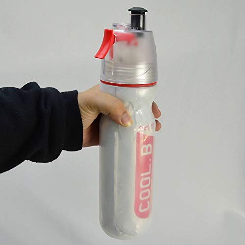 Garrafa de Água Com Borrifador Squeeze Caramanhola Cool B Vermelho CBRN12480