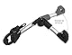 EUFAB 11248 Verstellbarer Strap-Rahmenhalter 40cm, Schwarz/Silber
