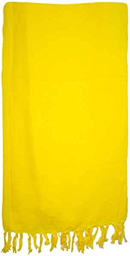 Yellow Solid Color Extra Long Sarong