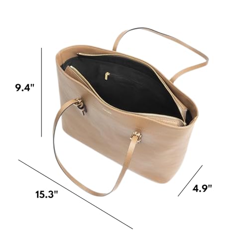 MAVARA Leather Tote Bag for Women – Premium Full Grain Sustainable Leather Handbag, Spacious Work Tote Fits MacBook, Stylish Purse for Travel, Office, & Daily Use.4