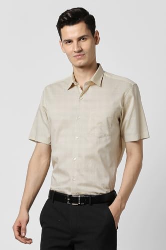 Image of Peter England Men's Solid Regular Fit Shirt