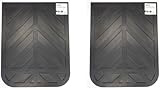 Steel Vision (2 Pieces) Black Semi Truck and Trailer Mud Flaps, Rubber Mud Flap for Semi Trucks - Chevron, 24' x 30' Heavy Duty Rubber Pair Mud Flaps, Thickness: 1/4 inch, 2pcs (24 x 30 inch), 92001