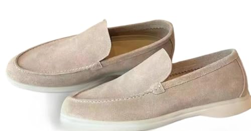 Mocasines de gamuza para hombre: zapatos cómodos y ligeros para conducir y pasear en verano