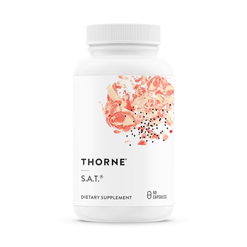 THORNE - S.A.T. - Milk Thistle Complex with Silymarin Artichoke & Turmeric Extracts for Liver Function & Digestion Support* - Third-Party Certified - Gluten Dairy & Soy-Free - 60 Capsules