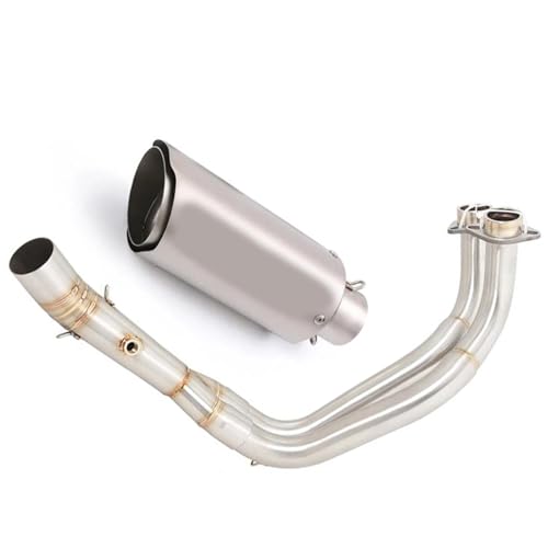 Silenciadores 51mm y línea de escape completa para Yamaha MT-07 y FZ07 en acero pulido