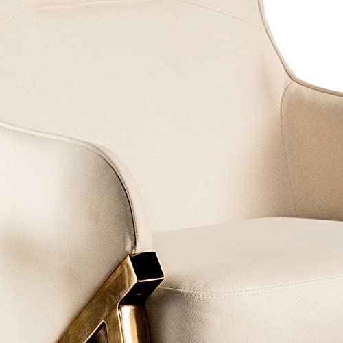 Sillón Contorneado Piel Vegana Beige miniatura 5