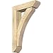Ekena Millwork BKT0604X22X34THR06RDF Thorton Slat Rough Sawn Bracket w/Offset Brace, Douglas Fir