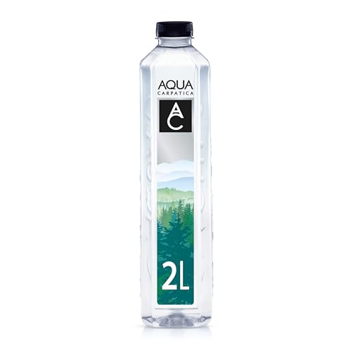 AQUA Carpatica 2L x 1 Pure Natural Still Mineral Water - Bottled Water Virtually Nitrate Free Low Sodium Naturally Alkaline Natural Electrolytes Premium Multipack 100% Recyclable