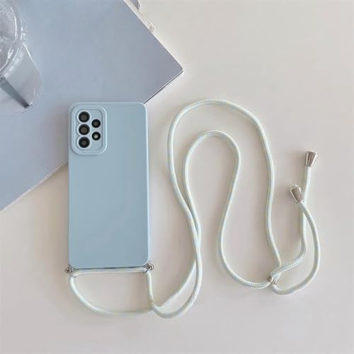 Évitez les chutes de votre Samsung A51 avec cette coque en silicone bleu