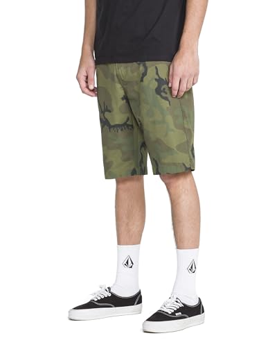 Image of Volcom Men's Vmonty Chino Shorts - 22 inch Outseam, Relaxed Fit, Durable Cotton Fabric