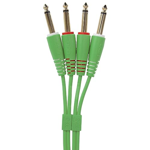 UDG Audio Cable Set 1/4'' Jack - 1/4'' Jack Green Straight 3m - Image 2