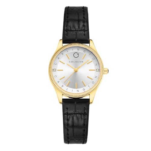 Carlington Aura Series Analog Women Wrist Watches with Leather Be...