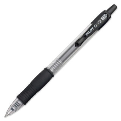Bolígrafos Pilot G2 Punta Ultra Fina, Negro, Pack 8