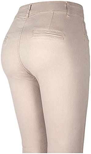 2LUV Women's Stretchy 5 Pocket Skinny Color Uniform Pants