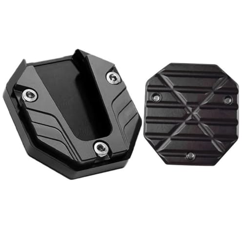 Plaque support latérale moto universelle pour éviter la chute du scooter sur sol meuble