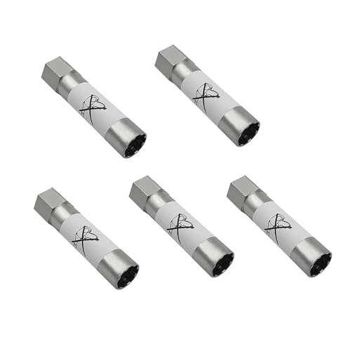 Image of 5 Pcs 8-Spline Lug Nut Key Lock Tool 65100 for Cars 13 /16'' Hex, Wheel Lock Key Replacement for Spline Lug Nuts