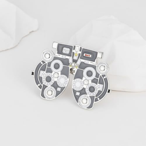 Image of Medical Optometrists Enamel Brooch Ophthalmology Vision Test Optometry Pin Jewelry for Doctor Nurse Backpack Lapel Badge