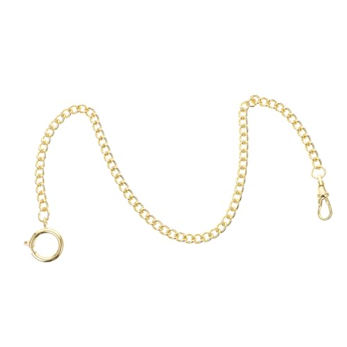 TOVINANNA Golden Electroplated Pocket Watch Chain Hanging Chain for Formal Casual Outfits Present for Valentine Day Christmas Birthdays