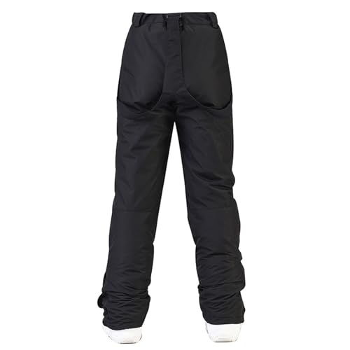 Pantalones de senderismo para mujer, impermeables, tallas grandes, pantalones de esquí para hombre con tirantes, pantalones de snowboard, pierna recta, con bolsillos con cremallera, pantalones de - imagen 6