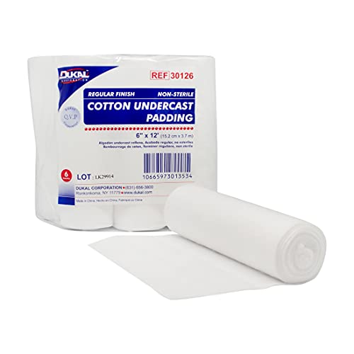 Dukal - 30126 Cotton Undercast Padding, Non-Sterile, 6