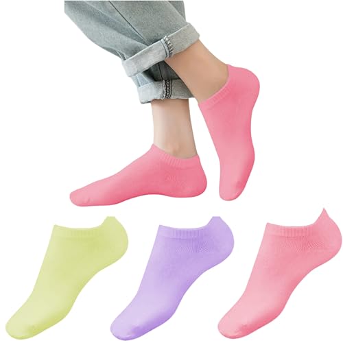 Image of Yuneek Women's Ankle Length Low Cut Cotton Socks Pack Of 3
