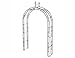 Produktbild Siena Garden Rosenbogen Oxford, Torbogen, Rankhilfe, verziert, 250cm, 732698