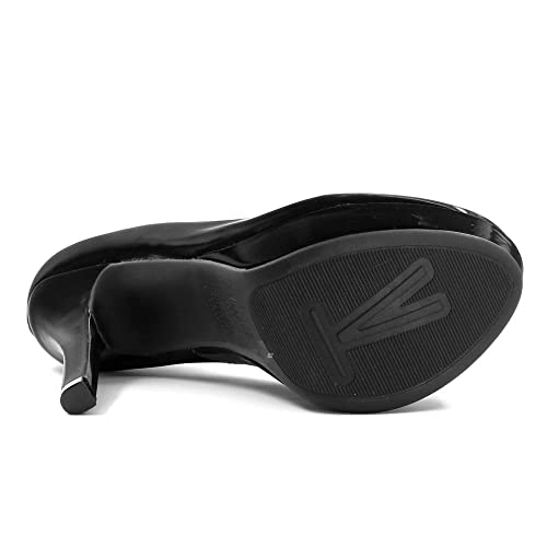 Scarpin Vizzano Salto Alto Meia Pata Glossy 1830501