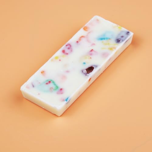 White Chocolate Candy Bars with Fruity Pebbles Cereal Pieces, Snack Size Individually Wrapped Candies for Trick or Treat, 9 Ounce Bag