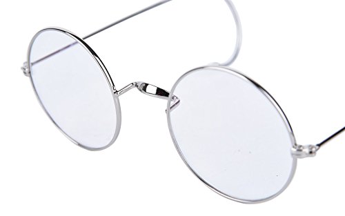 Agstum Retro Round Optical Rare Wire Rim Eyeglass Frame (Without Nose Pads)