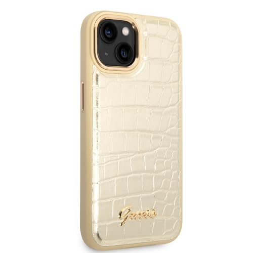Guess GUHCP14MHGCRHD Coque Rigide pour iPhone 14 Plus 6,7" Doré