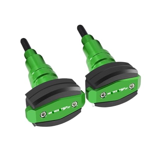 ヤマハ トレーサー 9GT 2021-2023 2024 バイク用 CNC フレームスライダー フェアリングガード アンチクラッシュパッドプロテクター(Green)