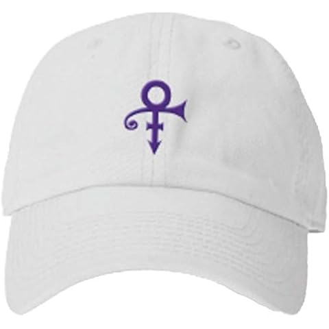 Prince Official Love Symbol White Baseball Hat, One Size Cover
