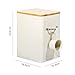 GREELUE 6.5L Waschmittel Aufbewahrung mit Dosierlöffel, Waschpulver Box, Futter Container, Aufbewahrungsbox für Kekse, Kaffeebohnen, Tierfutter (Beige)
