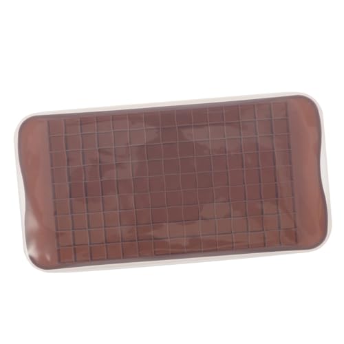 BEBEMOKO Molde de bandeja de hielo de imitación de guijarros para hacer hielo, bandeja grande para cubitos de hielo, bandeja de cubitos de hielo extragrande, moldes cilíndricos, moldes de cubitos de